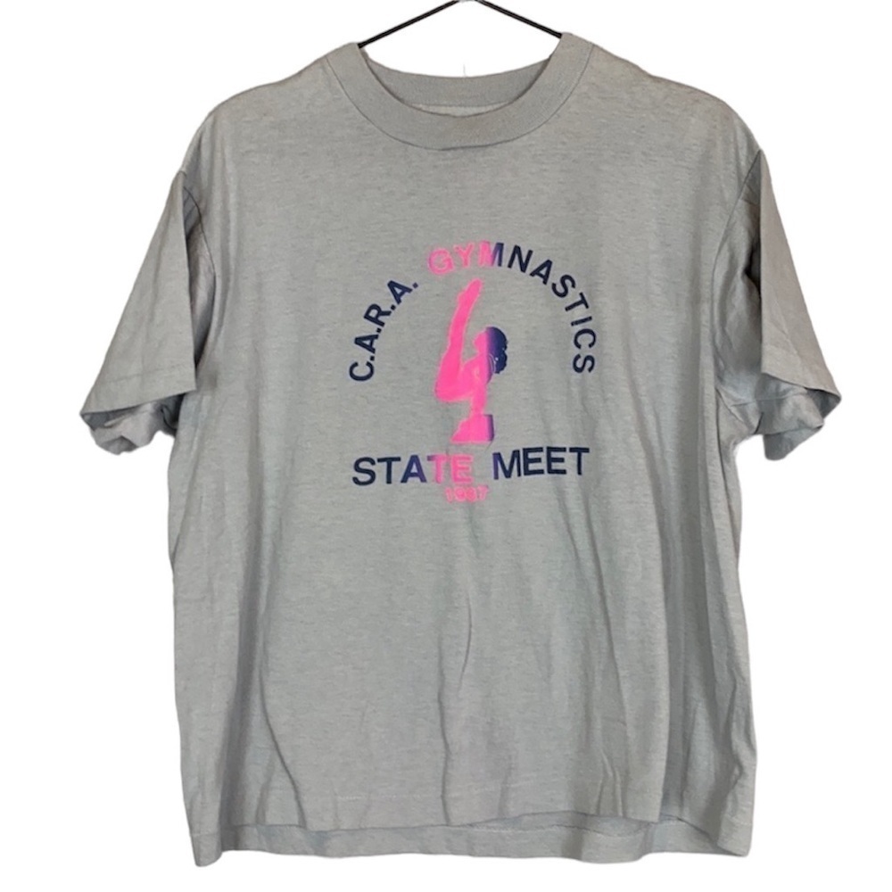 Vintage 1987 gymnastics tee